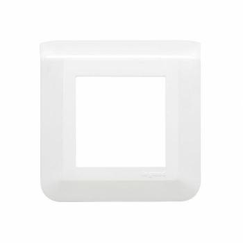 Legrand Ref : 078802L Plaque de finition Mosaic pour 2 modules blanc