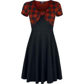 Black-Red Rockabilly Short Dress