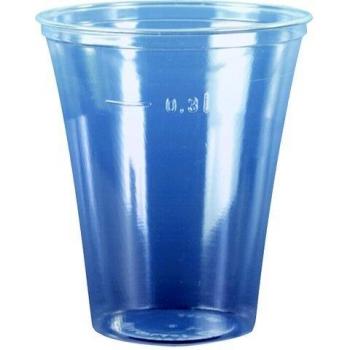 75 Trinkbecher, PS 0,3 l Ø 9,5 cm 11 cm klar mit Schaumrand