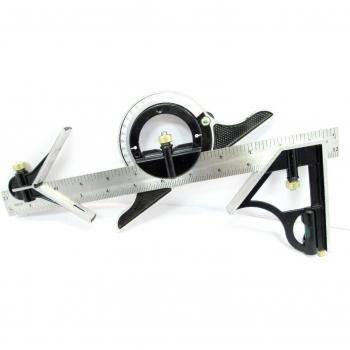 12 Protractor & Combination Square Set – 300mm (WW017)