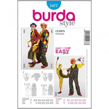 Burda 2477 Costumes de Clowns pour Adultes