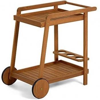 Kave Home Felisa Mesa Camarera Exterior Acacia 55 x 73 cm