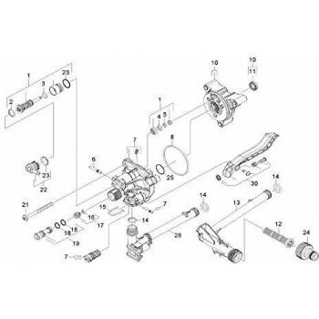 Culasse de Cylindre Karcher pour Nettoyeur Haute-Pression