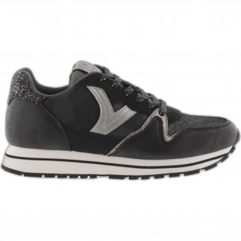 Victoria Women's Black Camo Trainers