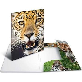 Herma Leopard Print A4 Elasticated Folder