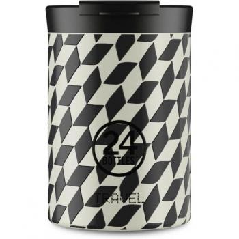 Bottiglia da Viaggio 350ml Groovy Bianco
