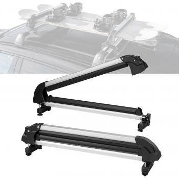 VEVOR 31.7 Ski Rack for Car Roof, Fits Most Crossbars, Holds 6 Skis