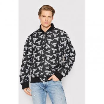 Chicago Bulls Logo Bomberjacke New Era Schwarz Regular Fit