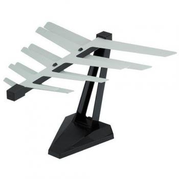 Indoor Digital TV Antiference Set‑Top Box – Silver Aerial