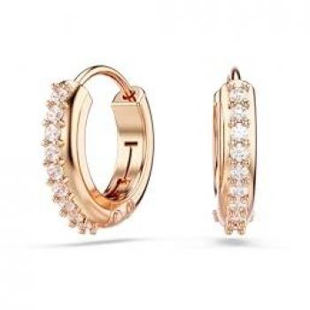 Swarovski Orecchini a cerchio Placcato oro rosa