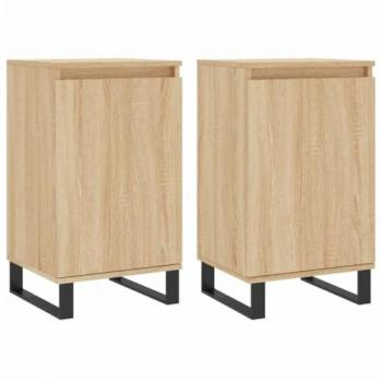 Lot 2 Sonoma 40x35x70 cm Bois d'Ingénierie Marron