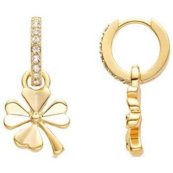 Boucles d'oreilles LUXENTER Fleur Brillante Zirconium or