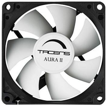 Ventilador Tacens 3AURAII12, 12 cm, Ultrasilencioso, Antipolvo, Negro