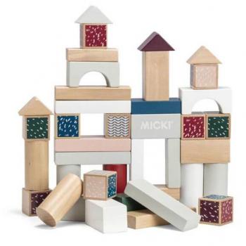 Micki mattoncini in legno, 40 pezzi
