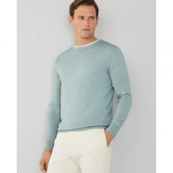 Jersey de hombre Hackett en color azul claro con cuello redondo
