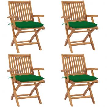 Folding Garden Chairs with Cushions