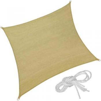 Voile d'ombrage 5,4 m x 5,4 m mobilier extérieur