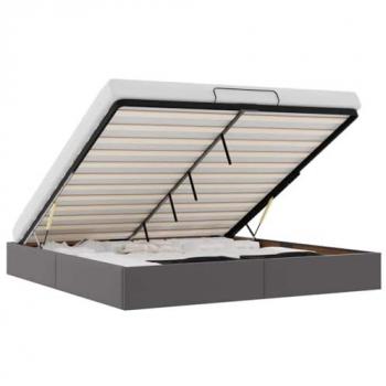Struttura Letto Puf 200x200 cm senza cuscino, pelle sintetica