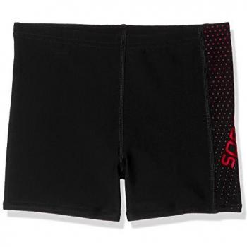 Speedo Garçon Gala Logo Panel Aqua Short Noir/Risk Red