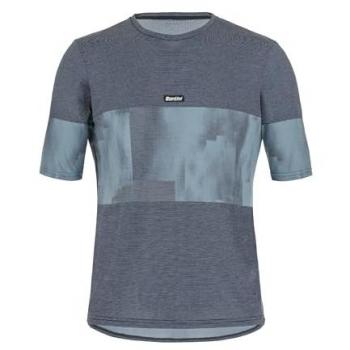 Santini Forza Indoor Performance Top – Navy/Gray, Small