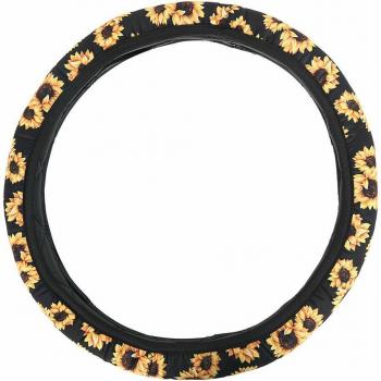 Sunflower Car Steering Wheel Protector 37-38cm