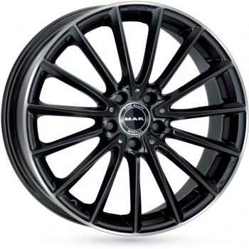 Rueda espejo de aleación Mak Komet 7,5x17 5x112 ET 40 Black Gloss