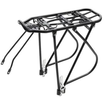 Bicicletta Portapacchi Mvtek Regolabile a 6 Modalità, Alluminio Nero, 26-28”