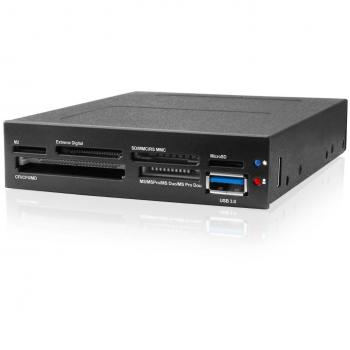 ICY BOX IB-865 Dual Card Reader for 3.5 Inch Drive with USB 3.0 Hub