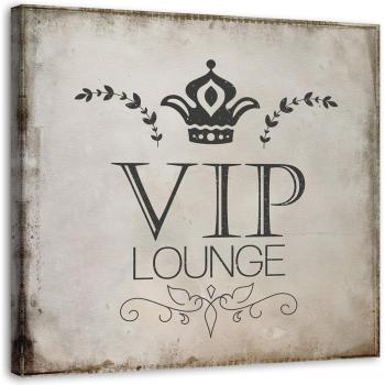 Quadro VIP lounge 30x30 in tela grigia