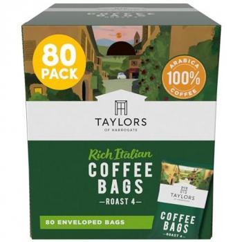 Taylor's Rich Italian Coffee Bags, Pack of 80