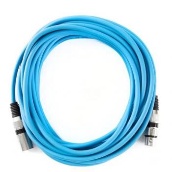 Robustes Mikrofonkabel XLR, 10 m, blau
