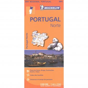 PORTUGAL NORTE 11591 CARTE ' REGIONAL ' MICHELIN KAART