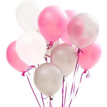 Baby Girl Baptism Balloon Bundle