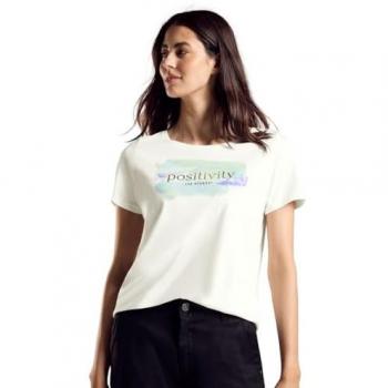STREET ONE Hüftlanges T-Shirt im soften Baumwoll-Mix