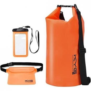 Bolso 10L Impermeable para Kayak y Senderismo – Funda Móvil incluida