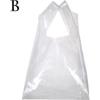 Unisex Reusable PVC Handbag