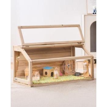 32x16x16 Wood Hamster and Small Rodent House