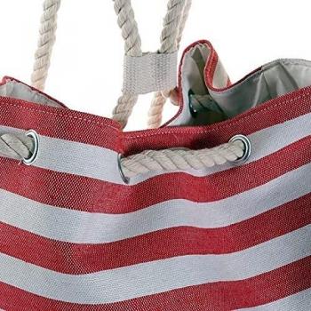 Dekodonia S3006665 Bag à Main Bicolore (Bleu/Rouge)