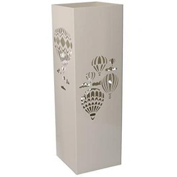 Portaombrelli metallo mongolfiera crema 15,5x15,5h49 cm