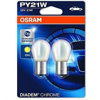 X Osram Diadem Chrome Doppelblister 7507DC-02B PY21W 12V 21W Sockel BAU15s