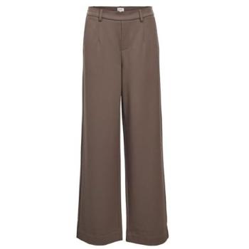 Veste pantalon tailleur ample en brun clair, taille 34 pour femmes