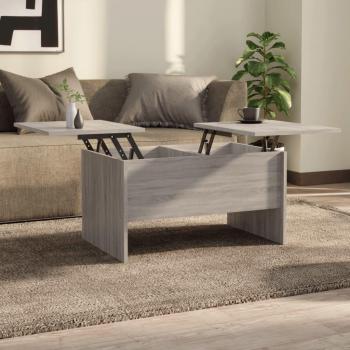 Sonoma Grey Coffee Table 80x50x42.5 cm Engineered Wood