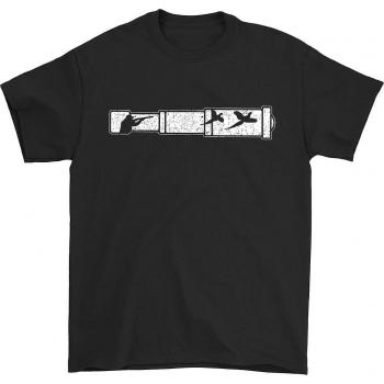Blusa Hishark Cazador de Faisanes 1990 Negra Mediana