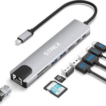 Strex ConnectPro 8‑en‑1 – Hub USB‑C et 4K HDMI