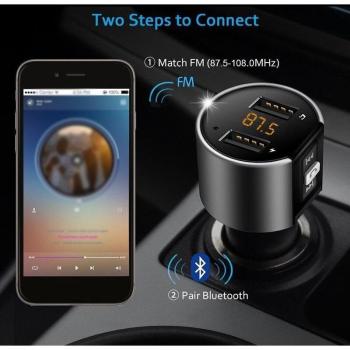 Kit Bluetooth FM Auto avec Double Port USB