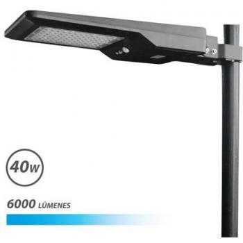 SolariPro 40W Elbat Lampione LED 6000lm 6000k Nera