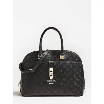 Peony Large Dome Satchel – Schwarz Edition