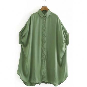 ZEVITY Women's Solid Color Kimono Top LS7053