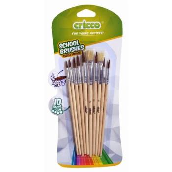 Penne a spazzola di legno per scuole, 10 pezzi CRICCO