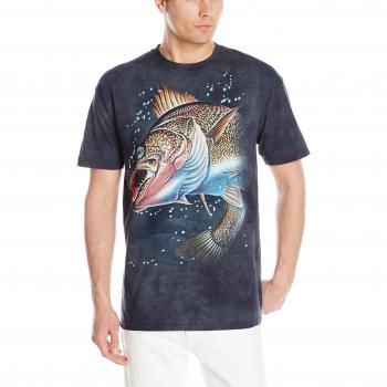 Mountain‑Style Unisex Adult Shirt 3XL mit Walleye Illustration